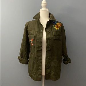 Who What Wear Army Green Utility Jacket, Size M